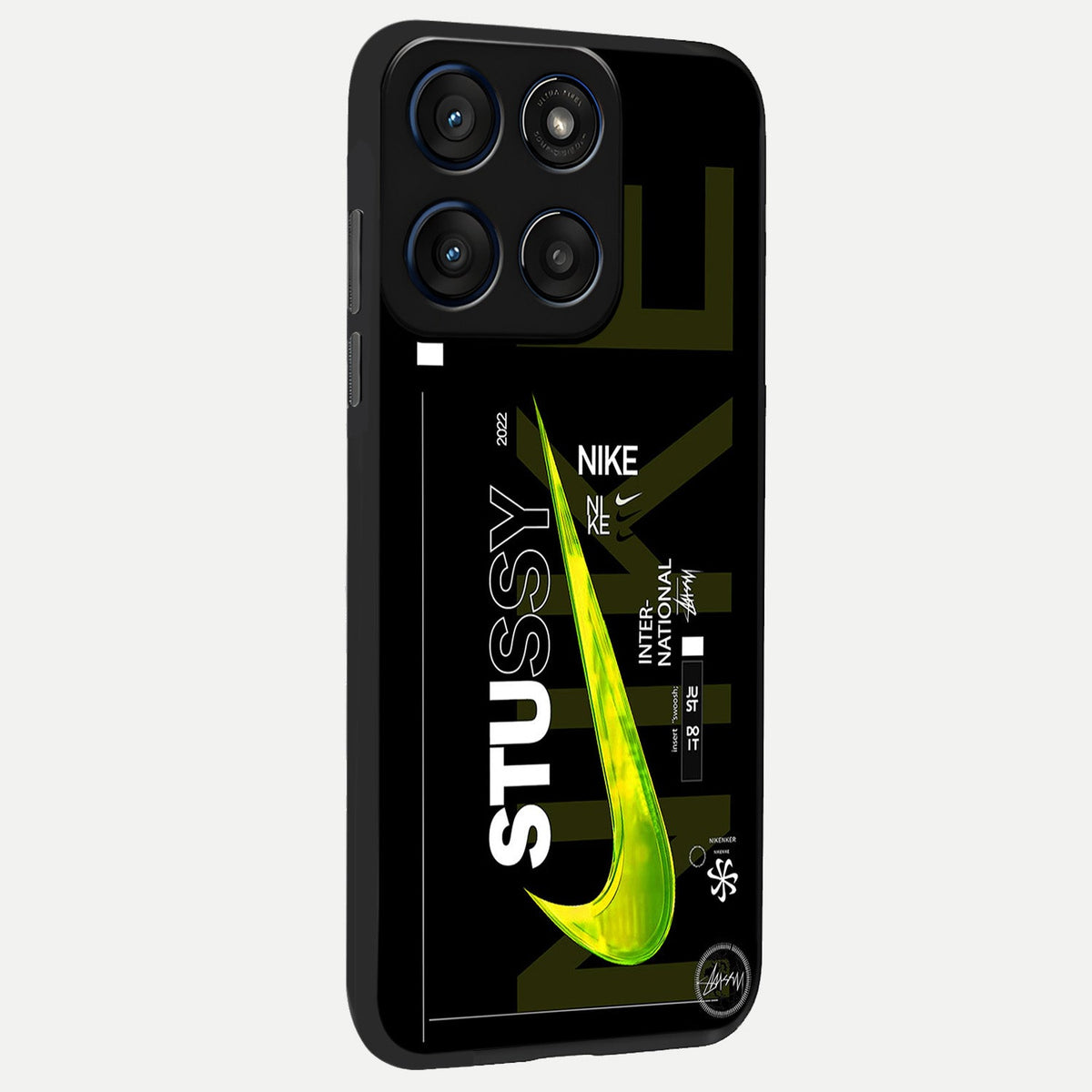 Neon Street Edition back cover For Moto Edge 60 Fusion slim fit glass case with vibrant aesthetic design