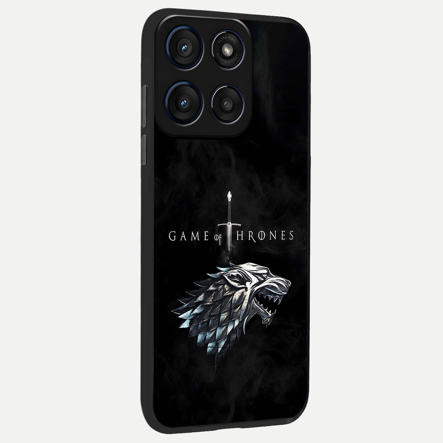 Throne Wolf Legacy back cover For Moto Edge 60 Fusion slim fit glass case with vibrant aesthetic design