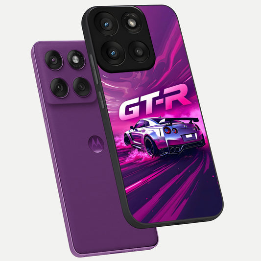 Speed Drift Legend phone case For Moto Edge 60 Pro showing premium glass back cover with detailed artwork