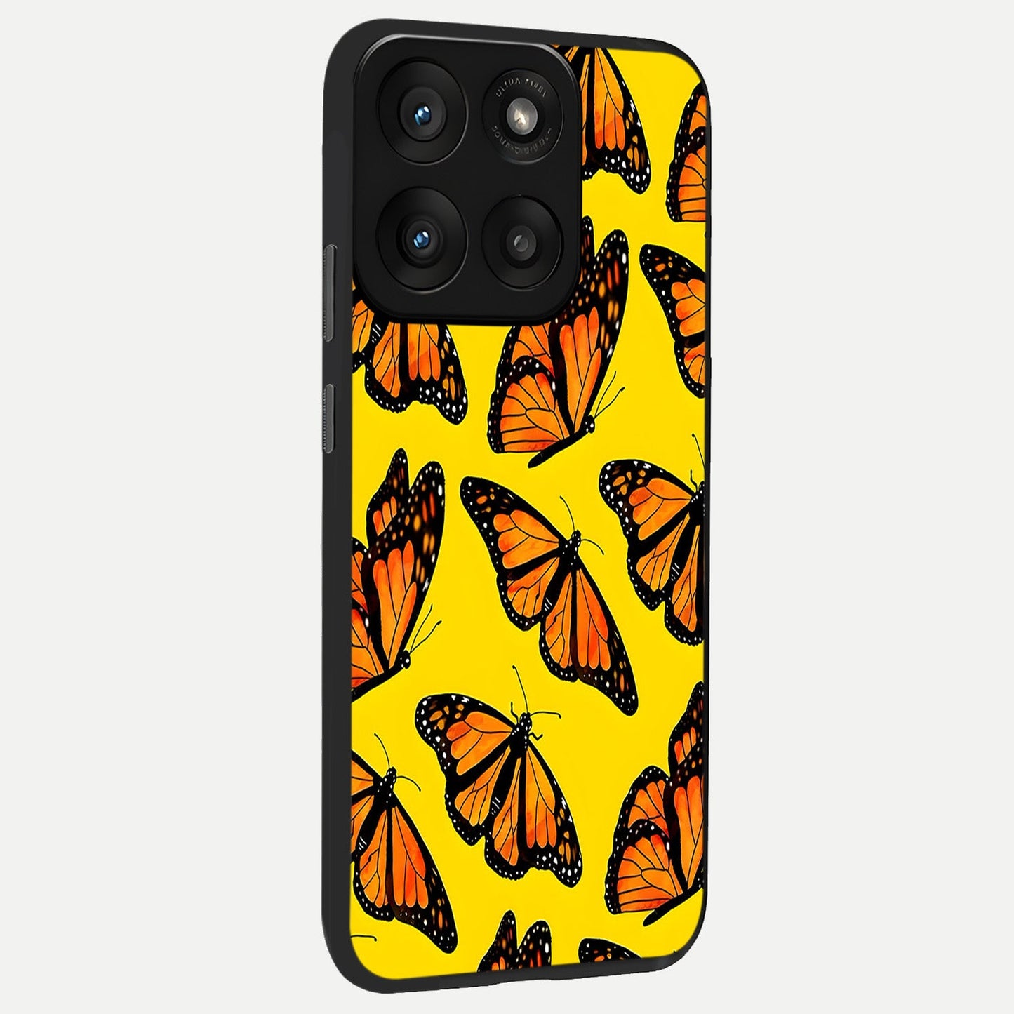 Golden Wing Flight back cover For Moto Edge 60 Pro slim fit glass case with vibrant aesthetic design