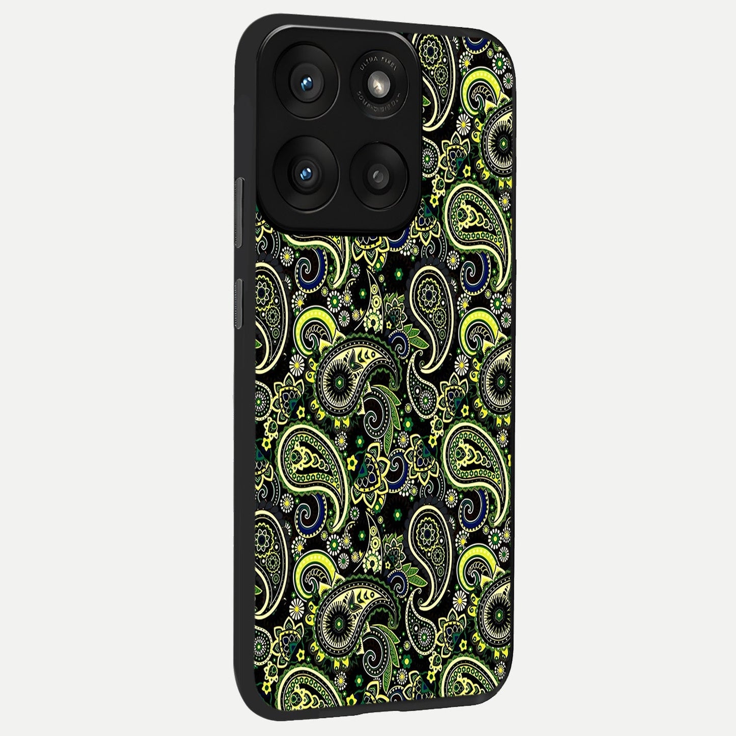 Green Lemon back cover For Moto Edge 60 Pro slim fit glass case with vibrant aesthetic design