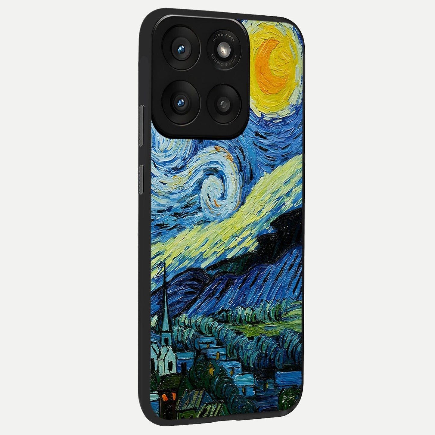 Inspired Van Gogh Art back cover For Moto Edge 60 Pro slim fit glass case with vibrant aesthetic design