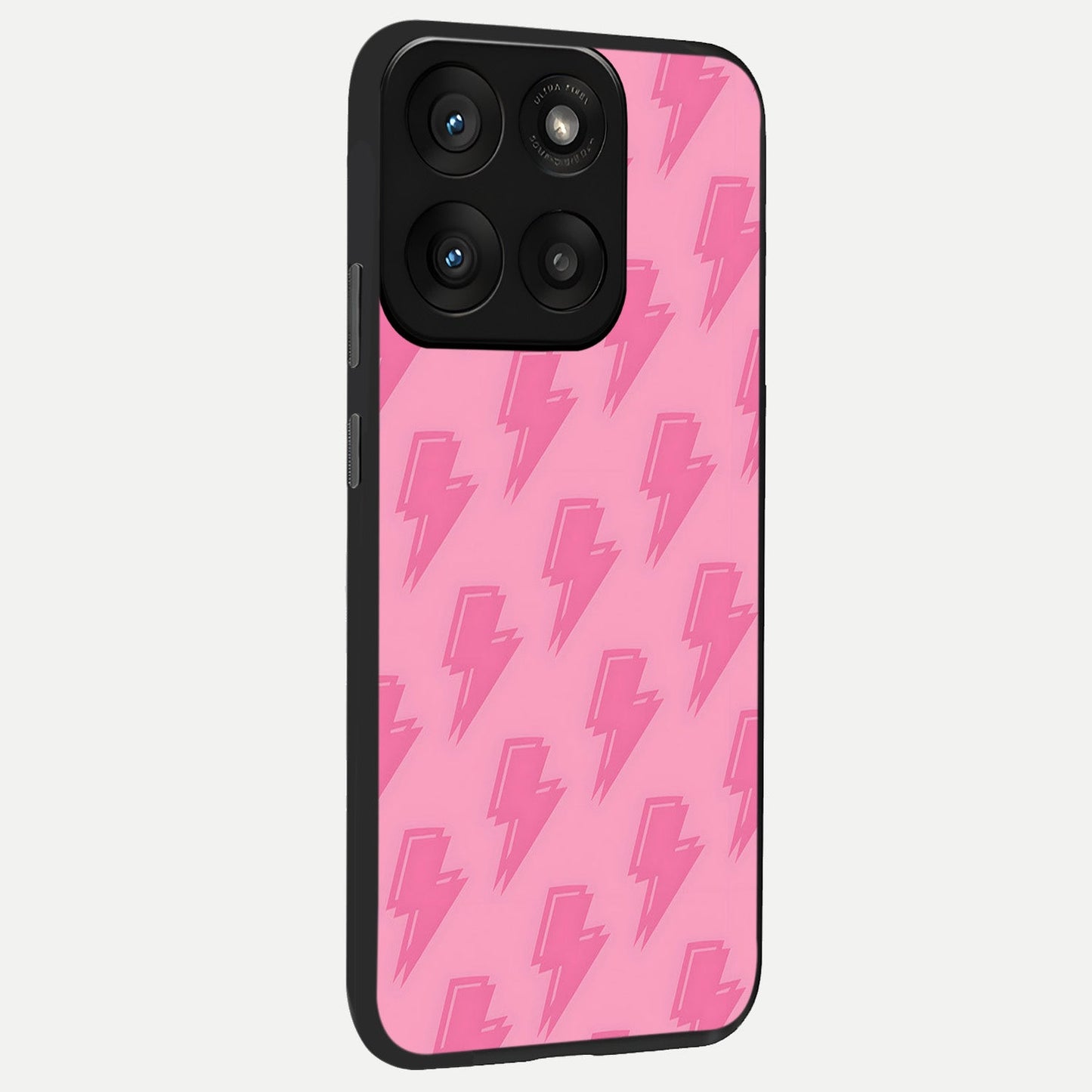 Pink Moo Magic back cover For Moto Edge 60 Pro slim fit glass case with vibrant aesthetic design