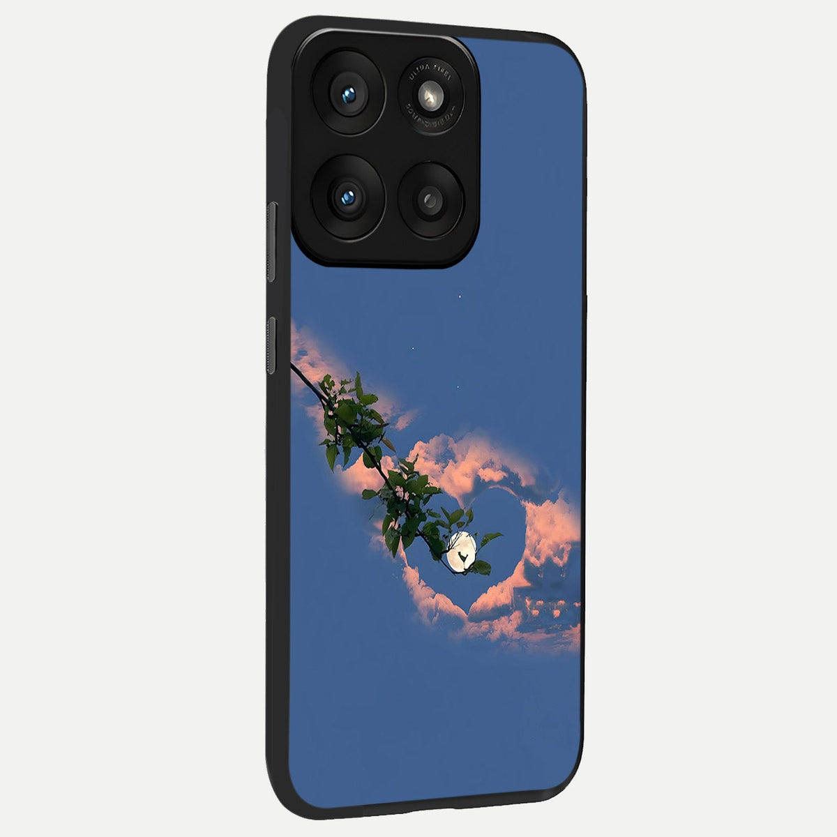 Sky Under Tree back cover For Moto Edge 60 Pro slim fit glass case with vibrant aesthetic design