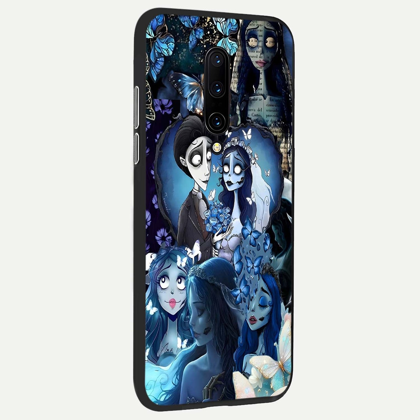 Butterfly Ghost Soul Glass Case showing full back design in clean flat view with mystical butterfly imagery and glossy glass finish.