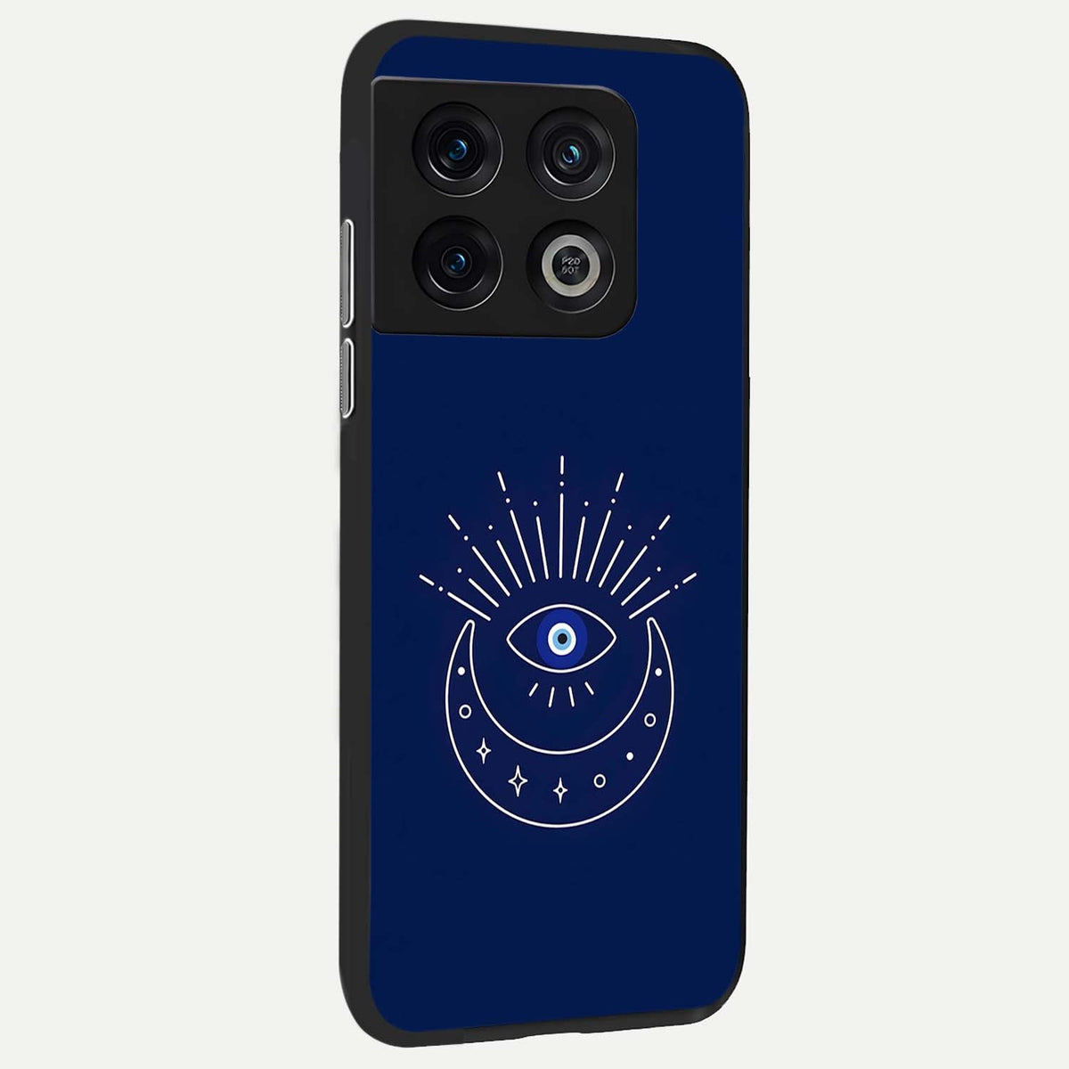 Blue Evil Eye back cover For OnePlus 10 Pro slim fit glass case with vibrant aesthetic design