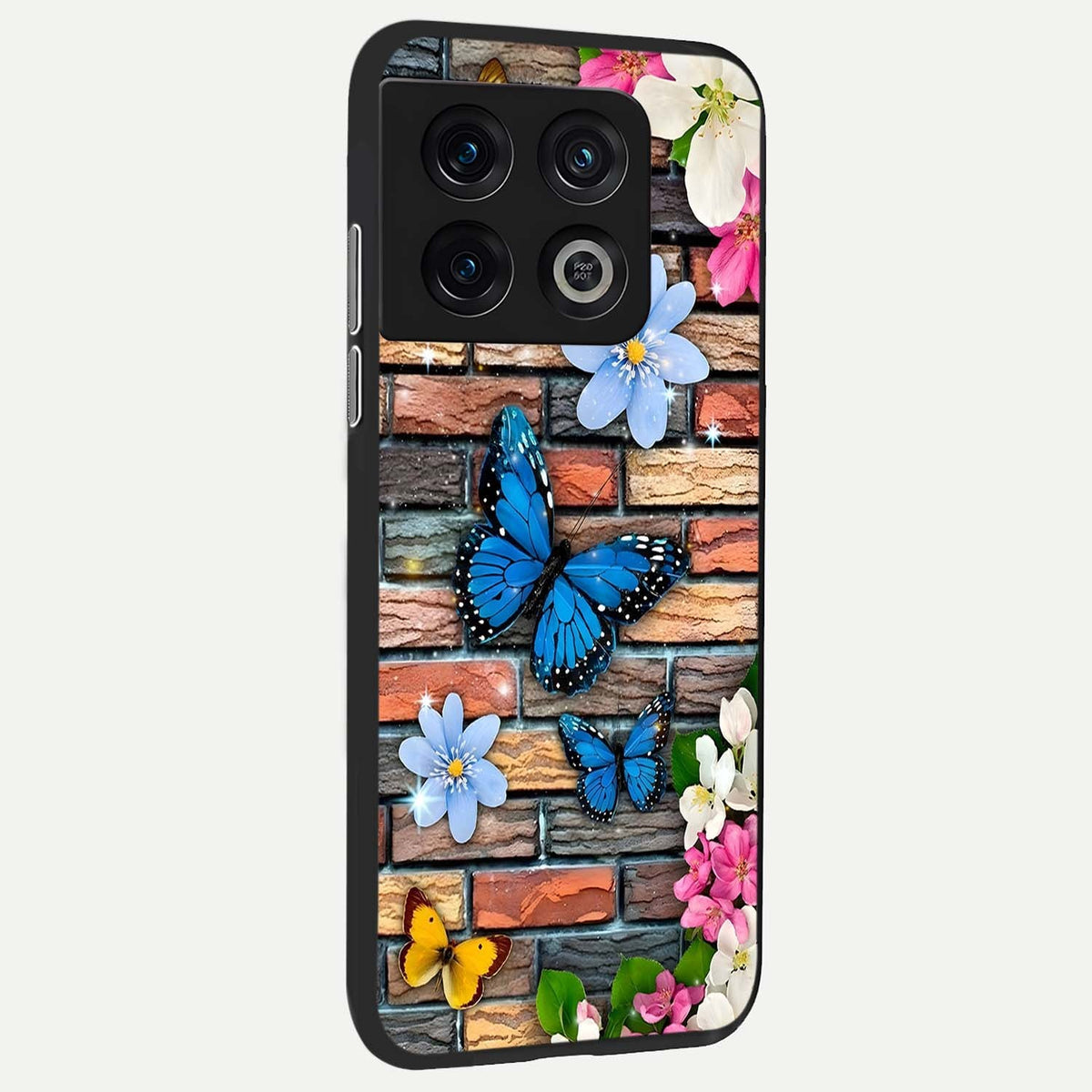 Brick Bloom Flight back cover For OnePlus 10 Pro slim fit glass case with vibrant aesthetic design