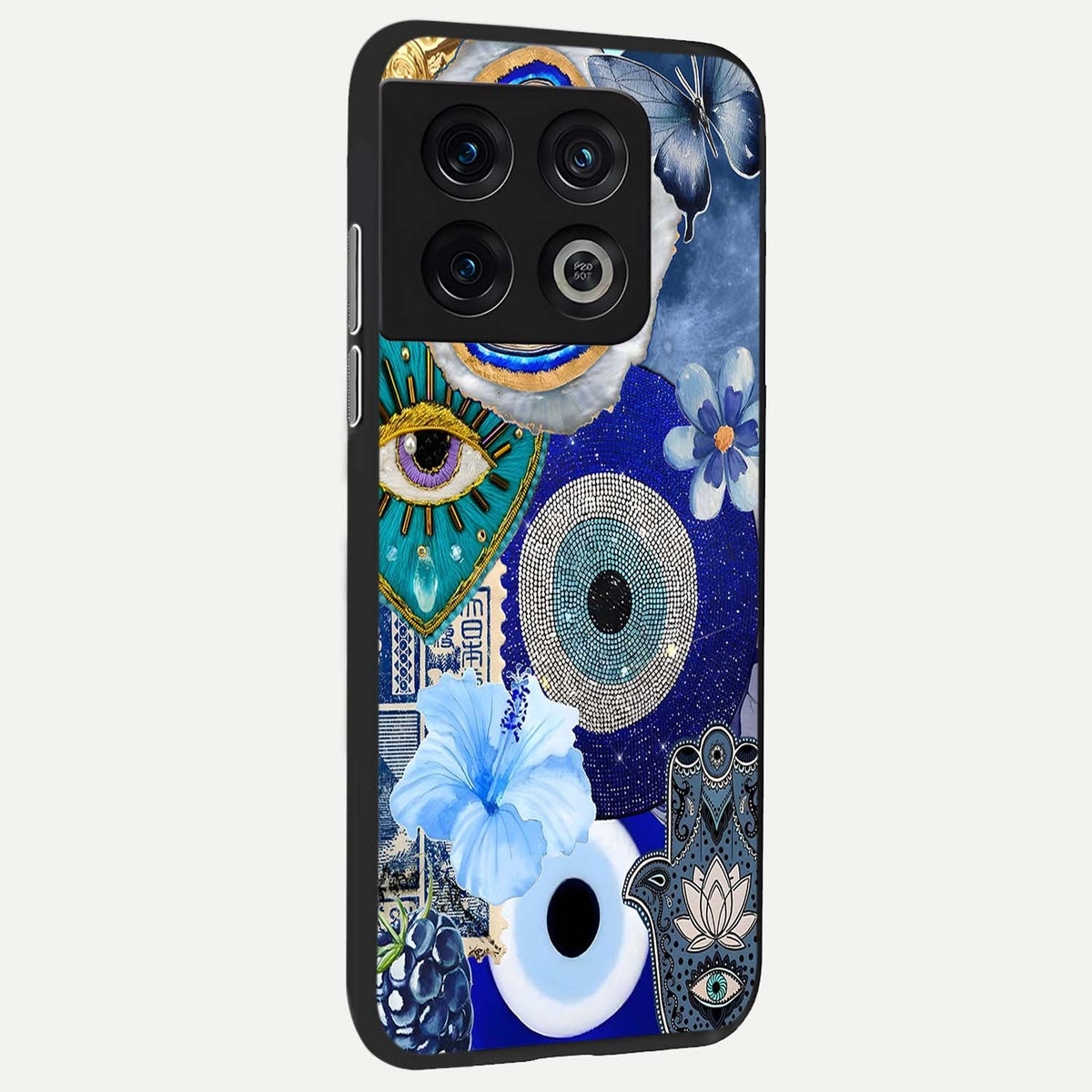 Celestial Blue Vision back cover For OnePlus 10 Pro slim fit glass case with vibrant aesthetic design