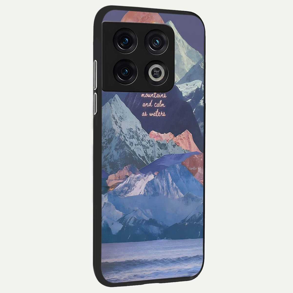 Celestial Mountain Calm back cover For OnePlus 10 Pro slim fit glass case with vibrant aesthetic design