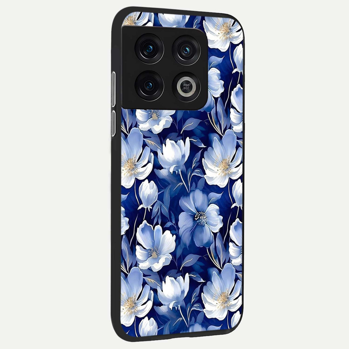 Cute Floral Patterns back cover For OnePlus 10 Pro slim fit glass case with vibrant aesthetic design