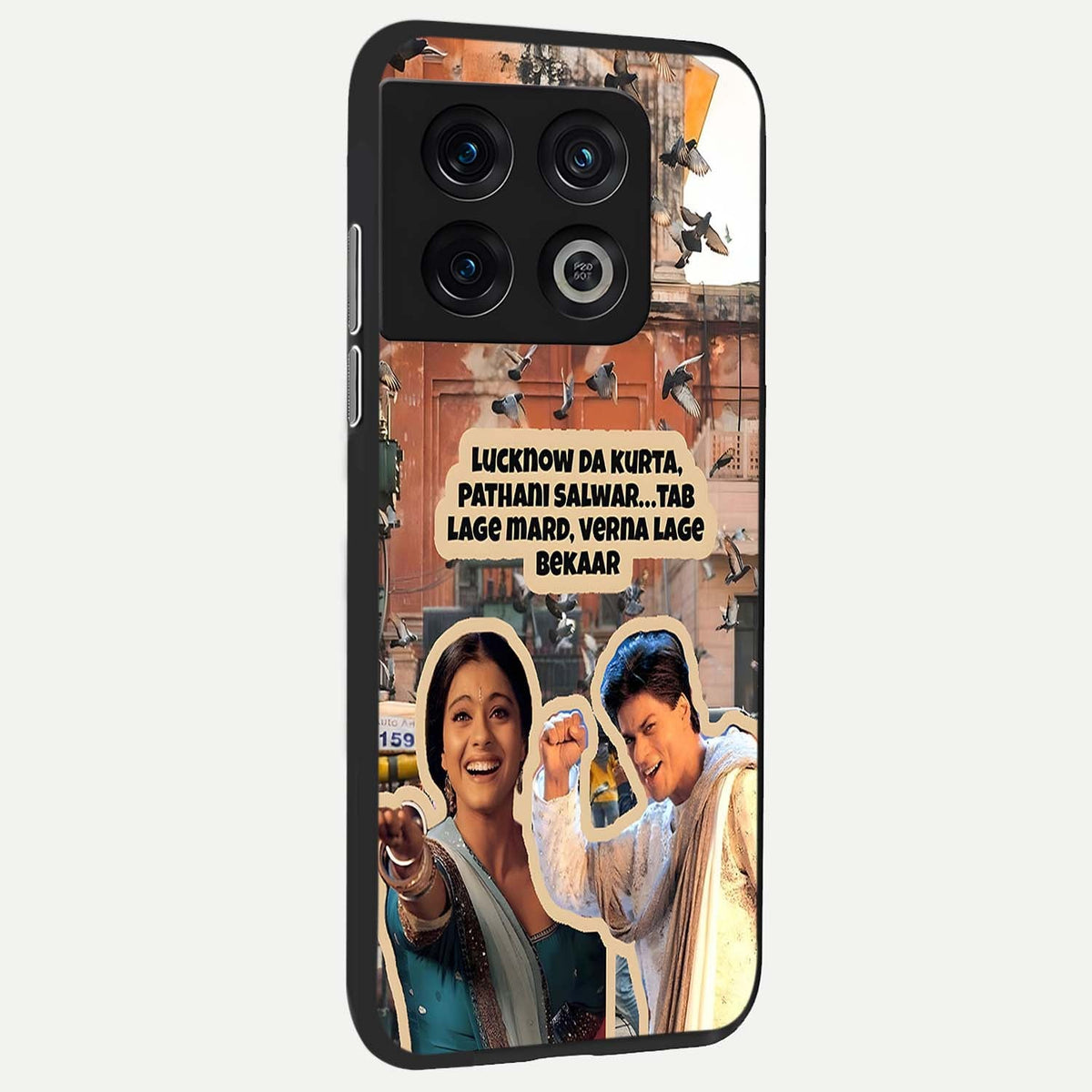 Desi Retro Vibes back cover For OnePlus 10 Pro slim fit glass case with vibrant aesthetic design