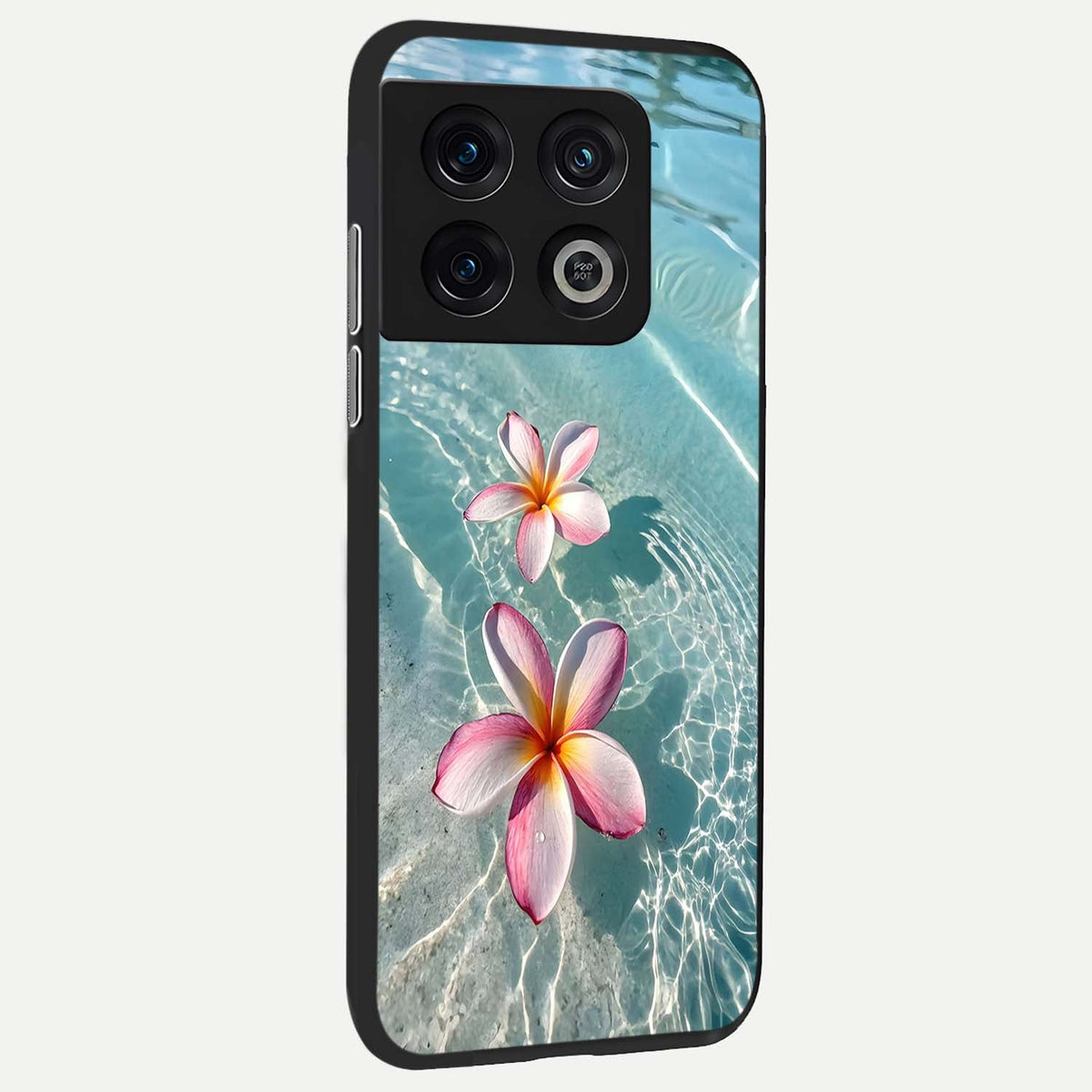 Floating Bloom Bliss back cover For OnePlus 10 Pro slim fit glass case with vibrant aesthetic design
