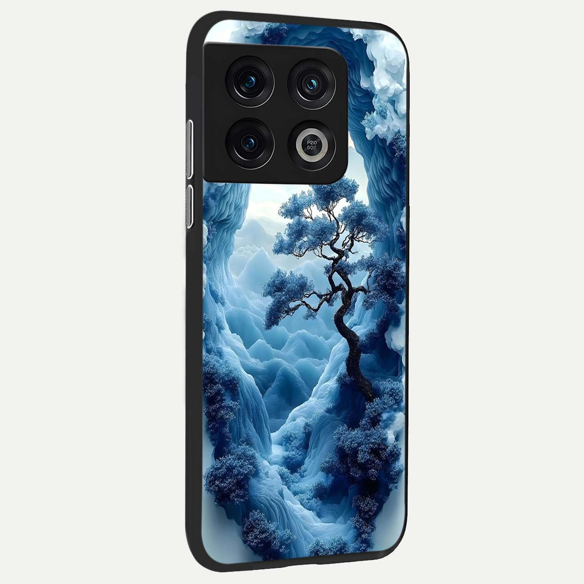 Frozen Serenity Gate back cover For OnePlus 10 Pro slim fit glass case with vibrant aesthetic design