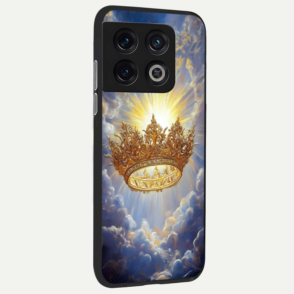 Heavenly Crown Light back cover For OnePlus 10 Pro slim fit glass case with vibrant aesthetic design
