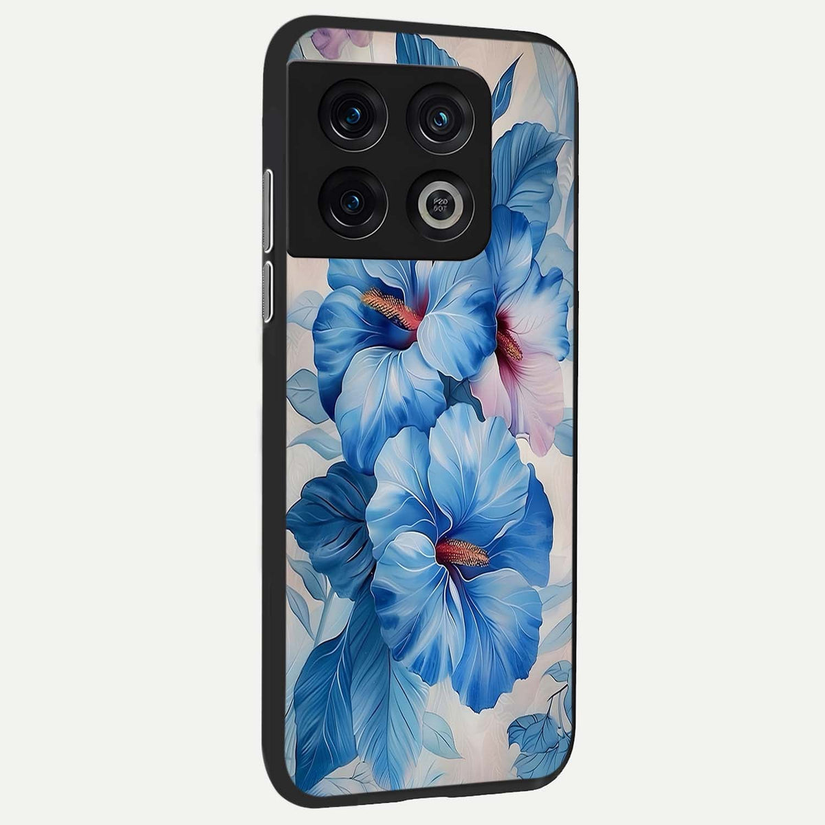 Ocean Hibiscus Grace back cover For OnePlus 10 Pro slim fit glass case with vibrant aesthetic design