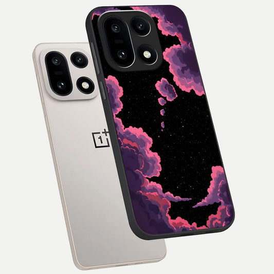 Cosmic Cloud Journey phone case For Oneplus 15 showing premium glass back cover with detailed artwork