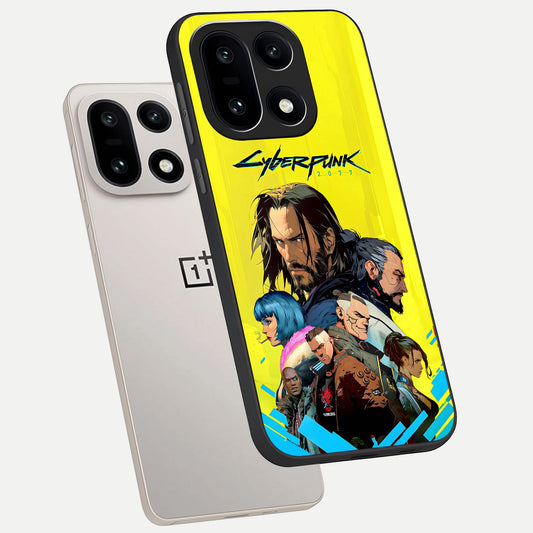 Neon Rebel Genesis phone case For Oneplus 15 showing premium glass back cover with detailed artwork