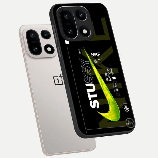 Neon Street Edition phone case For Oneplus 15 showing premium glass back cover with detailed artwork