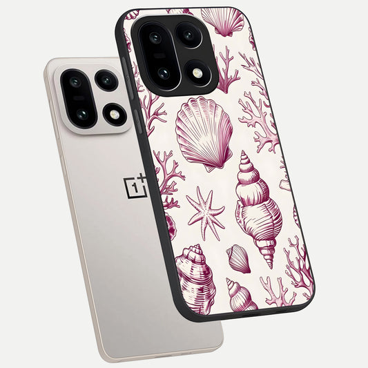 Pink Power Sparks phone case For Oneplus 15 showing premium glass back cover with detailed artwork