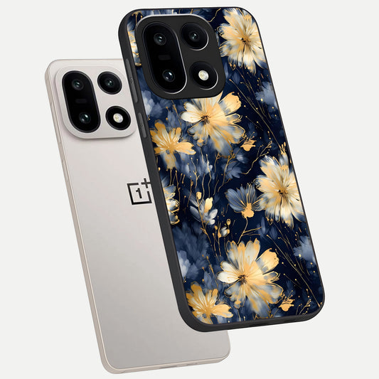 Royal Petal Dream phone case For Oneplus 15 showing premium glass back cover with detailed artwork