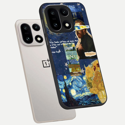 Starry Dream Vision phone case For Oneplus 15 showing premium glass back cover with detailed artwork
