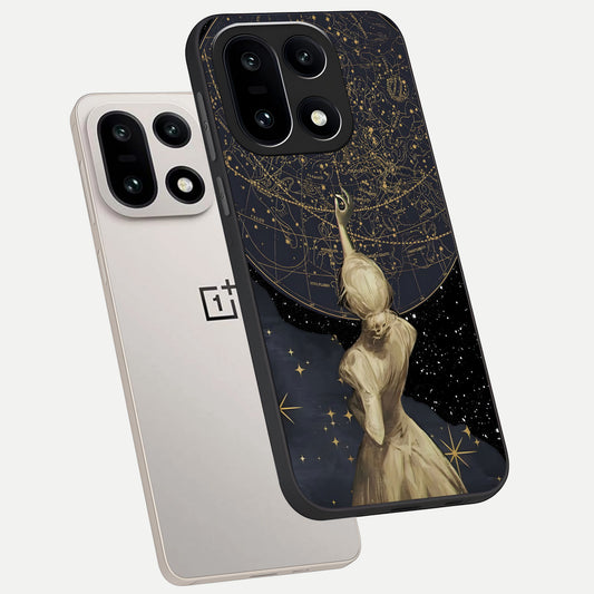 Taylor Swift Girl phone case For Oneplus 15 showing premium glass back cover with detailed artwork