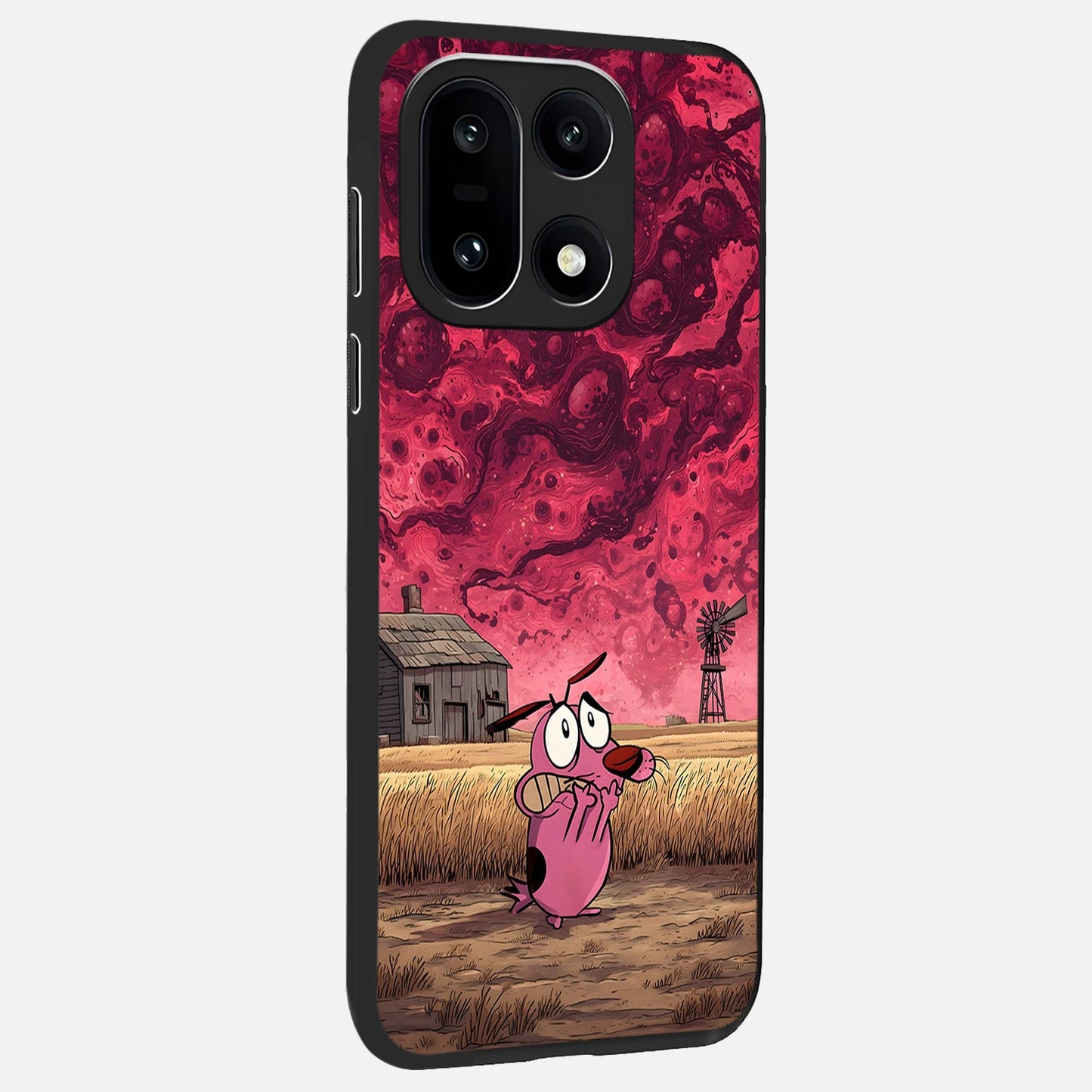 Courage Under Sky back cover For Oneplus 15 slim fit glass case with vibrant aesthetic design