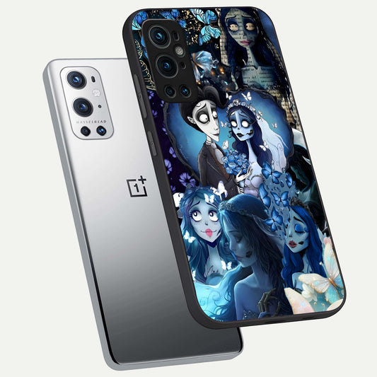 Butterfly Ghost Soul phone case For OnePlus 9 Pro showing premium glass back cover with detailed artwork