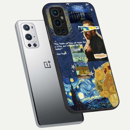 Starry Dream Vision phone case For OnePlus 9 Pro showing premium glass back cover with detailed artwork