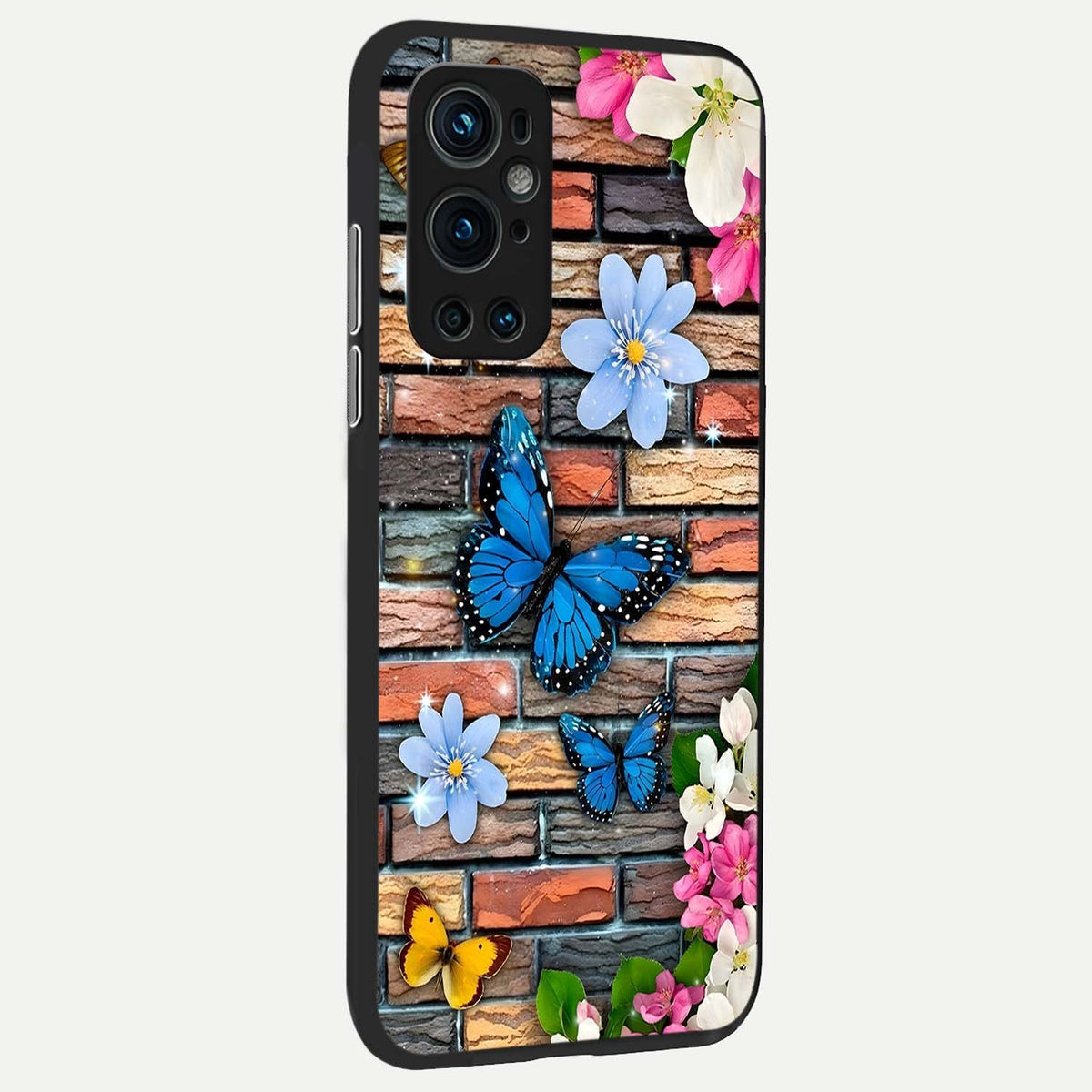 Brick Bloom Flight back cover For OnePlus 9 Pro slim fit glass case with vibrant aesthetic design