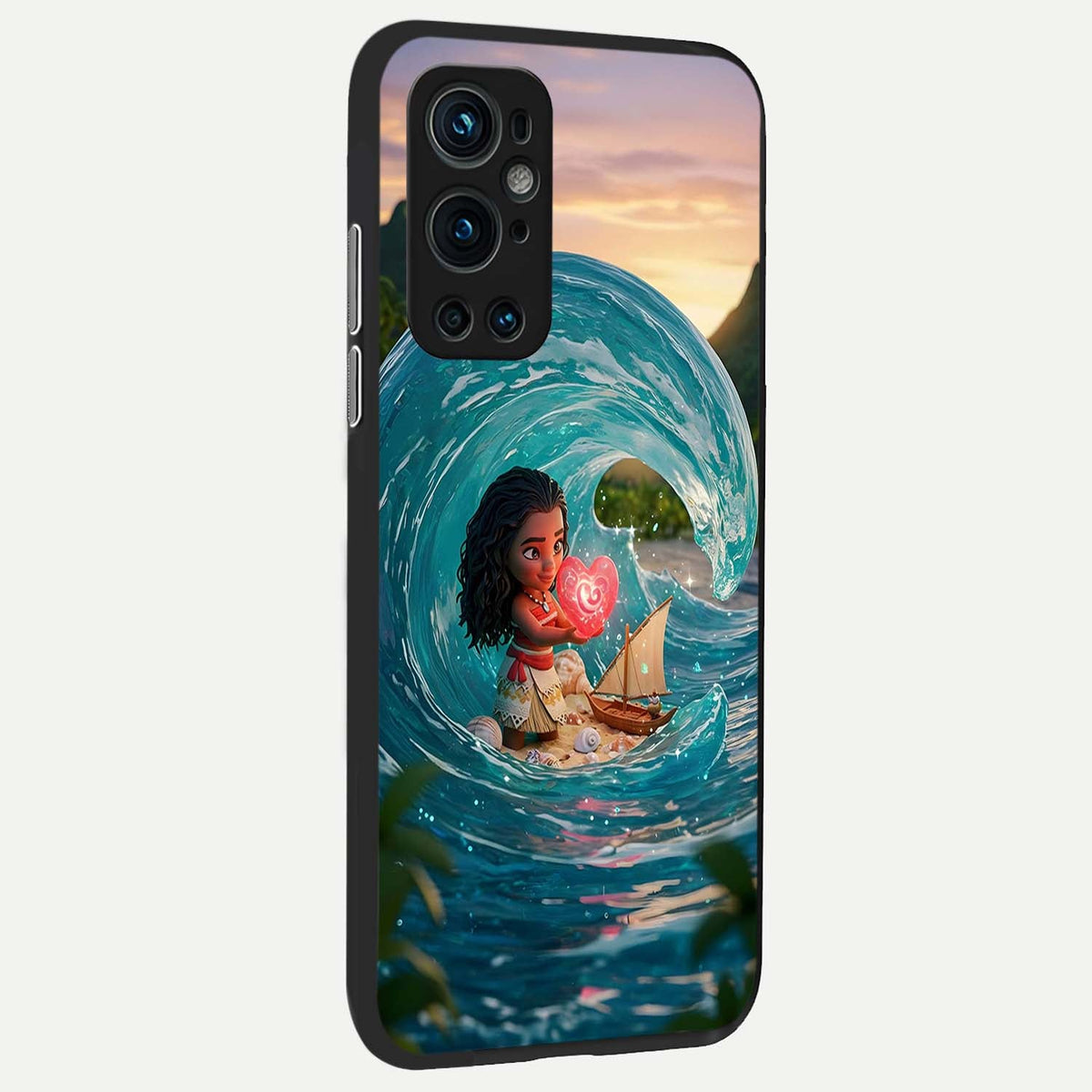 Heart of Ocean back cover For OnePlus 9 Pro slim fit glass case with vibrant aesthetic design