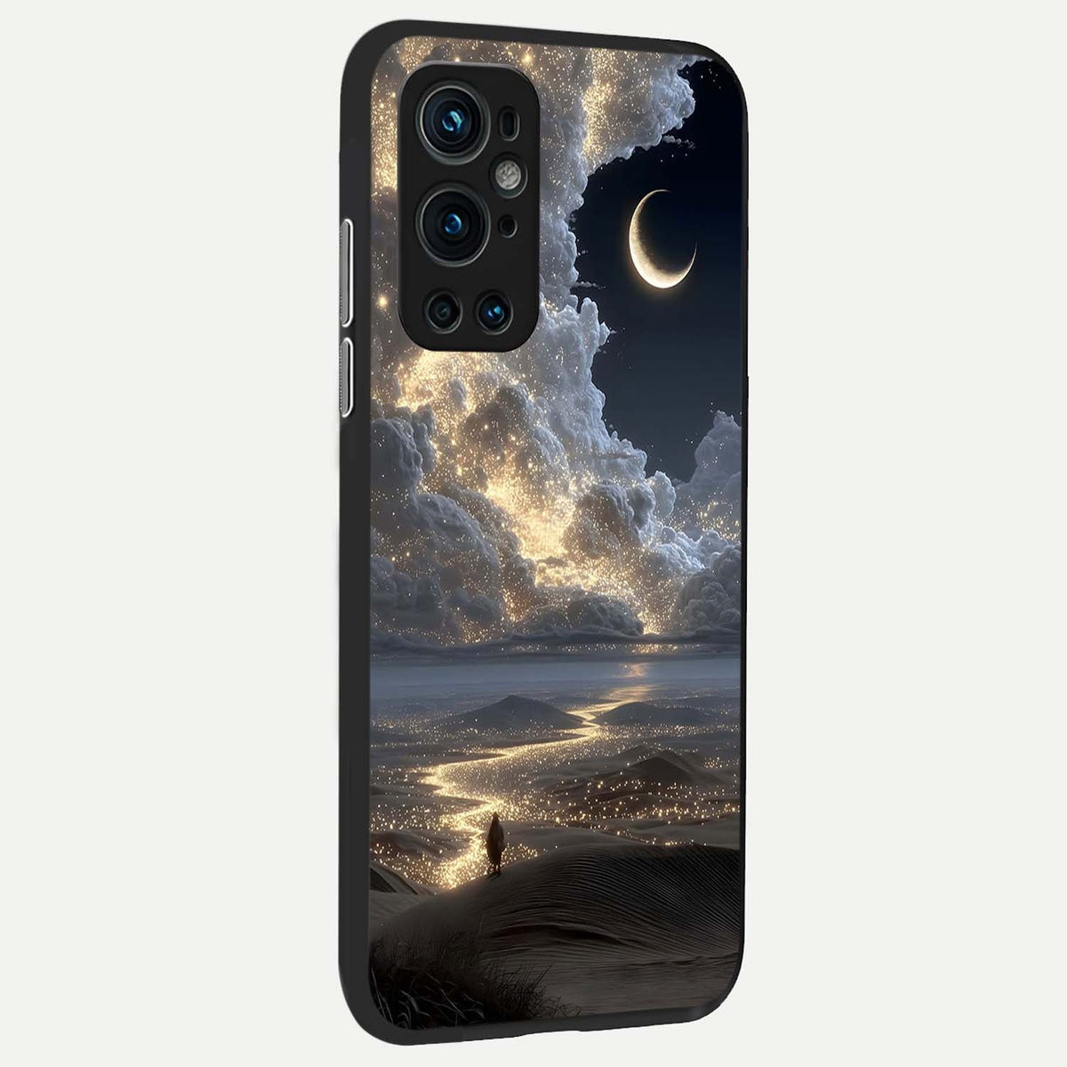 Moonlight Spark Path back cover For OnePlus 9 Pro slim fit glass case with vibrant aesthetic design
