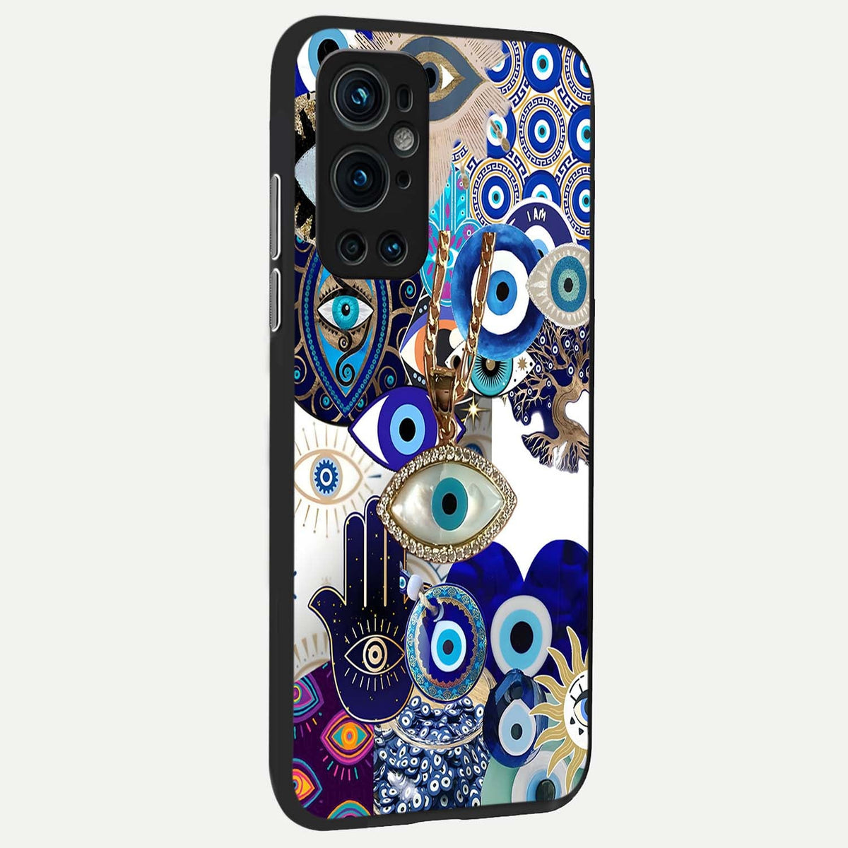 Mystic Charm Eye back cover For OnePlus 9 Pro slim fit glass case with vibrant aesthetic design