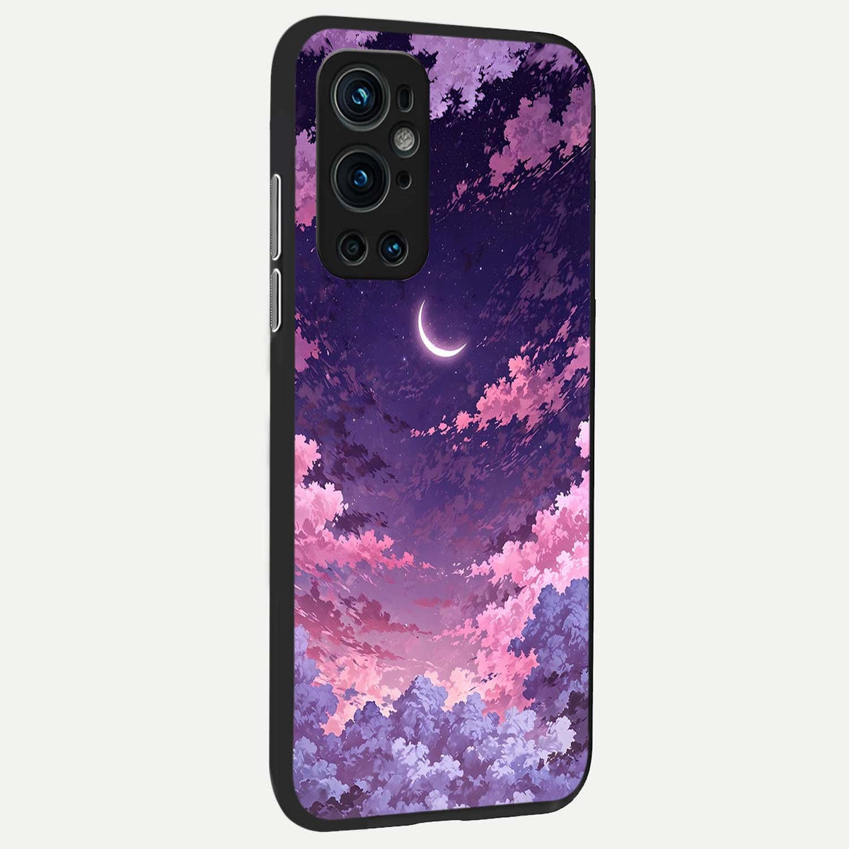 Sky Drift Clouds back cover For OnePlus 9 Pro slim fit glass case with vibrant aesthetic design