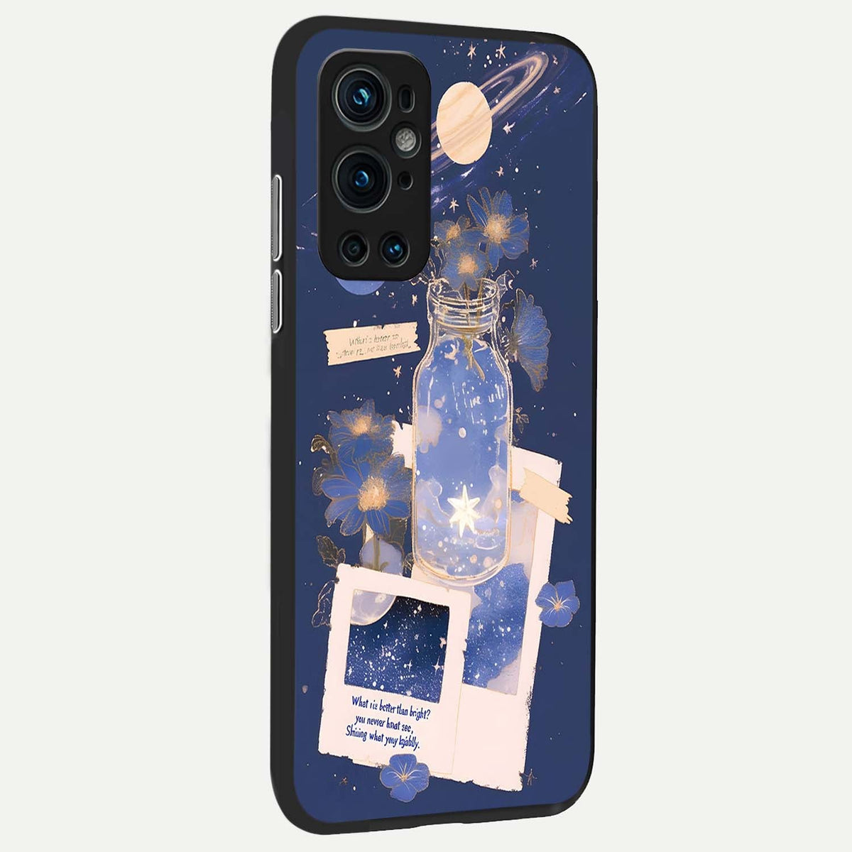 Starlit Cosmic Jar back cover For OnePlus 9 Pro slim fit glass case with vibrant aesthetic design