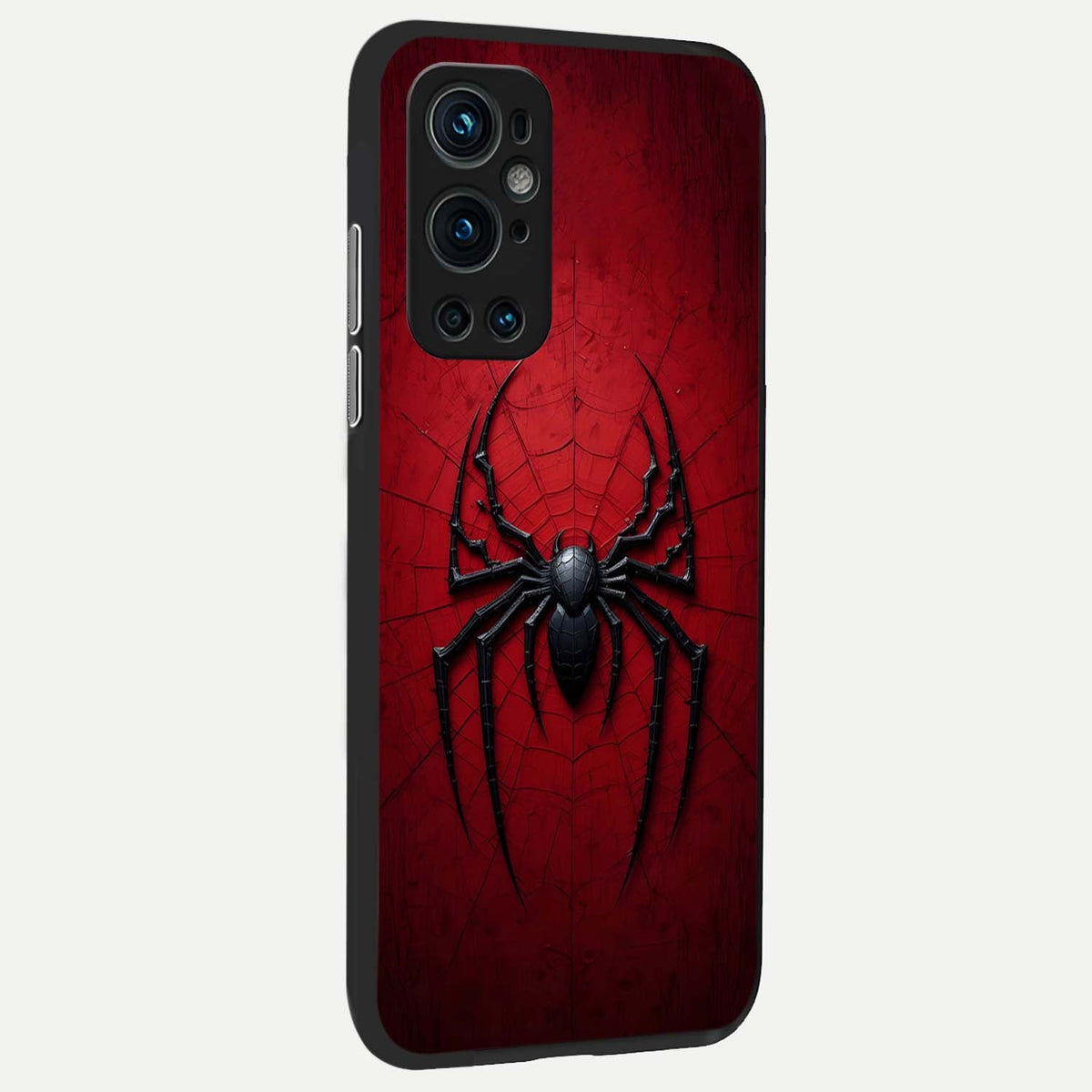 Superhero Web Emblem back cover For OnePlus 9 Pro slim fit glass case with vibrant aesthetic design