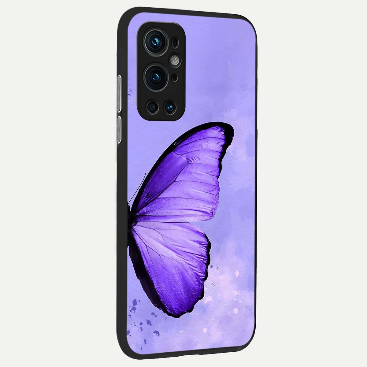 Violet Dream Wing back cover For OnePlus 9 Pro slim fit glass case with vibrant aesthetic design
