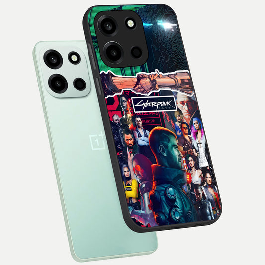 CYBERPUNK Legacy phone case For Oneplus Nord 6 showing premium glass back cover with detailed artwork