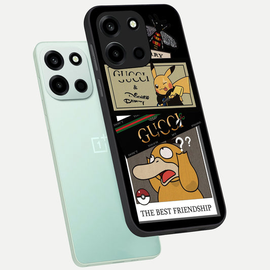 Cartoon Brand Play Mashup phone case For Oneplus Nord 6 showing premium glass back cover with detailed artwork