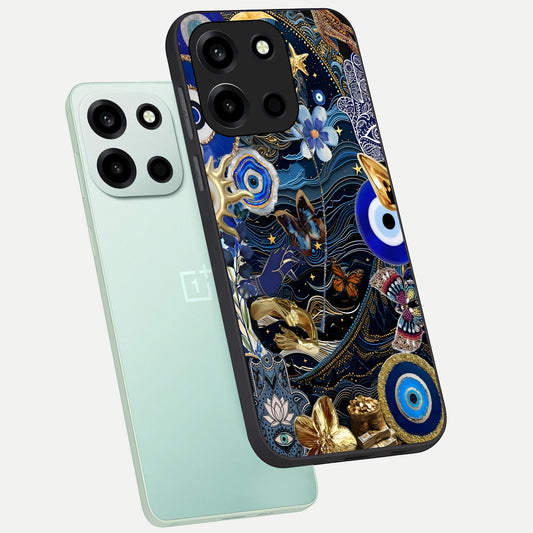 Golden Moon Magic phone case For Oneplus Nord 6 showing premium glass back cover with detailed artwork