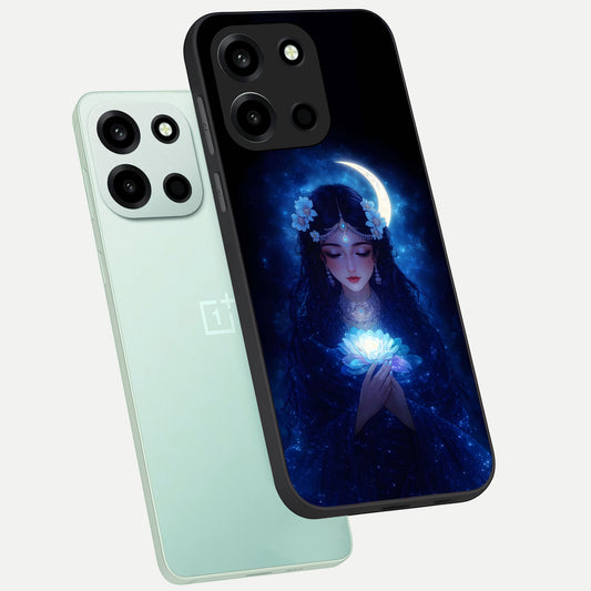 Mystic Moon Queen phone case For Oneplus Nord 6 showing premium glass back cover with detailed artwork