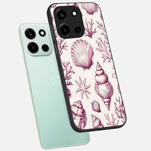 Pink Power Sparks phone case For Oneplus Nord 6 showing premium glass back cover with detailed artwork