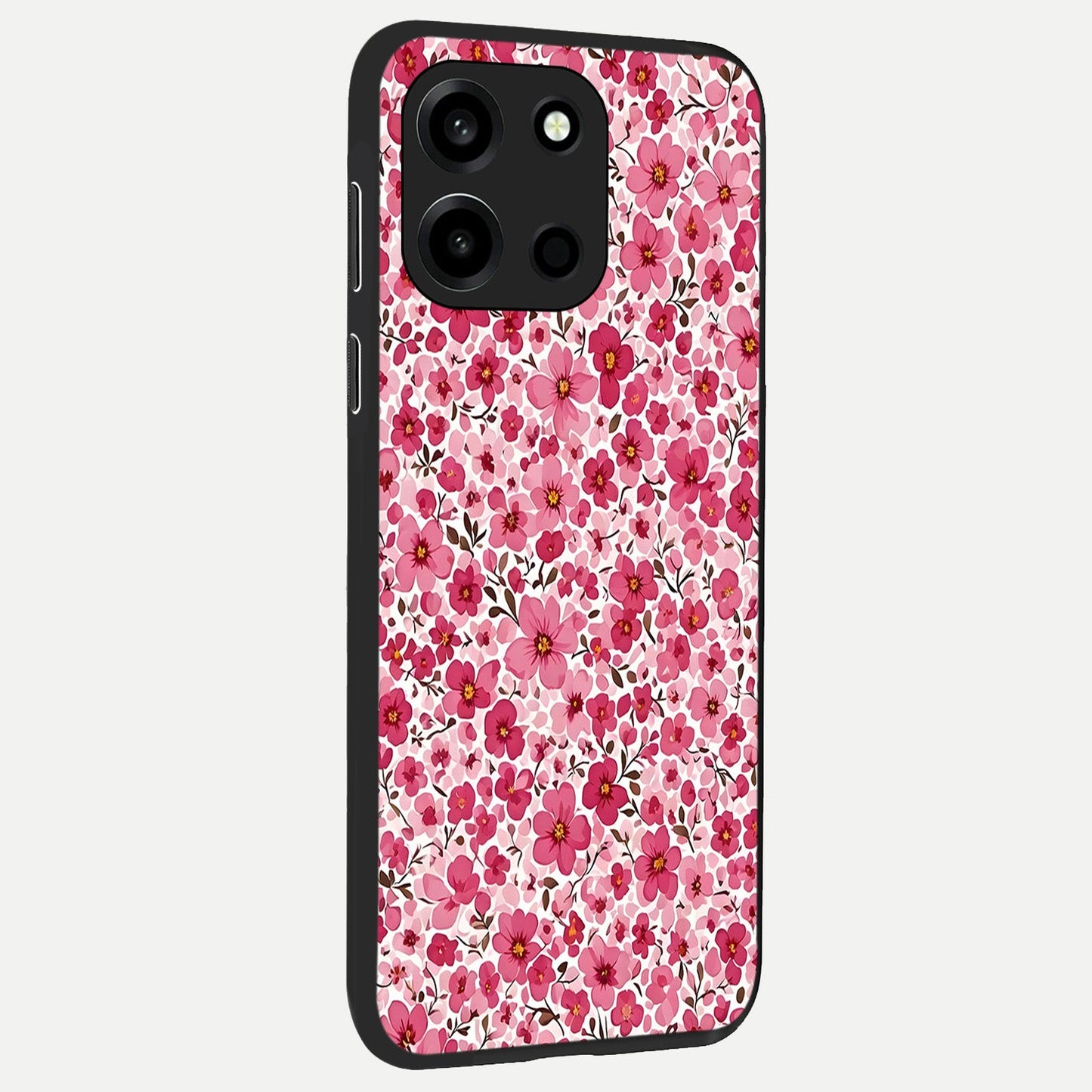 Cherry Blossom Charm back cover For Oneplus Nord 6 slim fit glass case with vibrant aesthetic design
