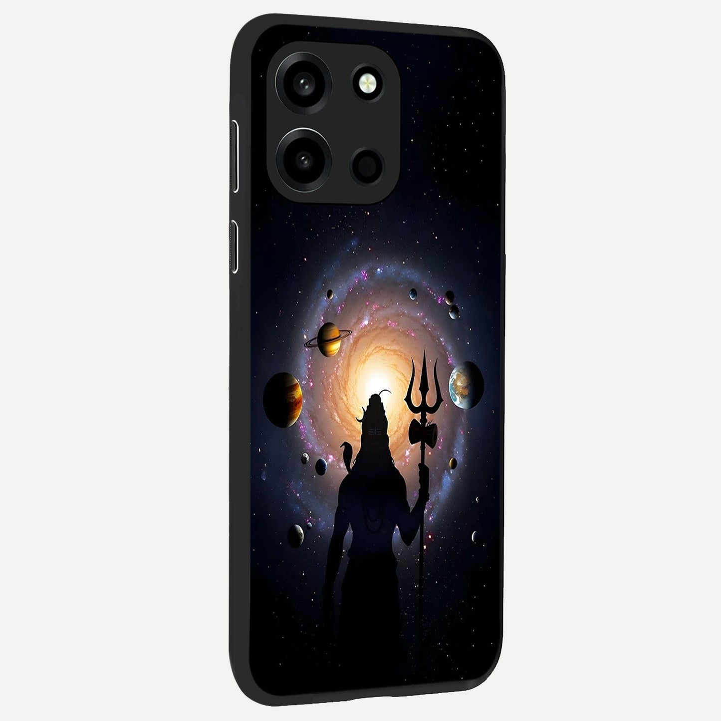 Galactic Shiva Vision back cover For Oneplus Nord 6 slim fit glass case with vibrant aesthetic design