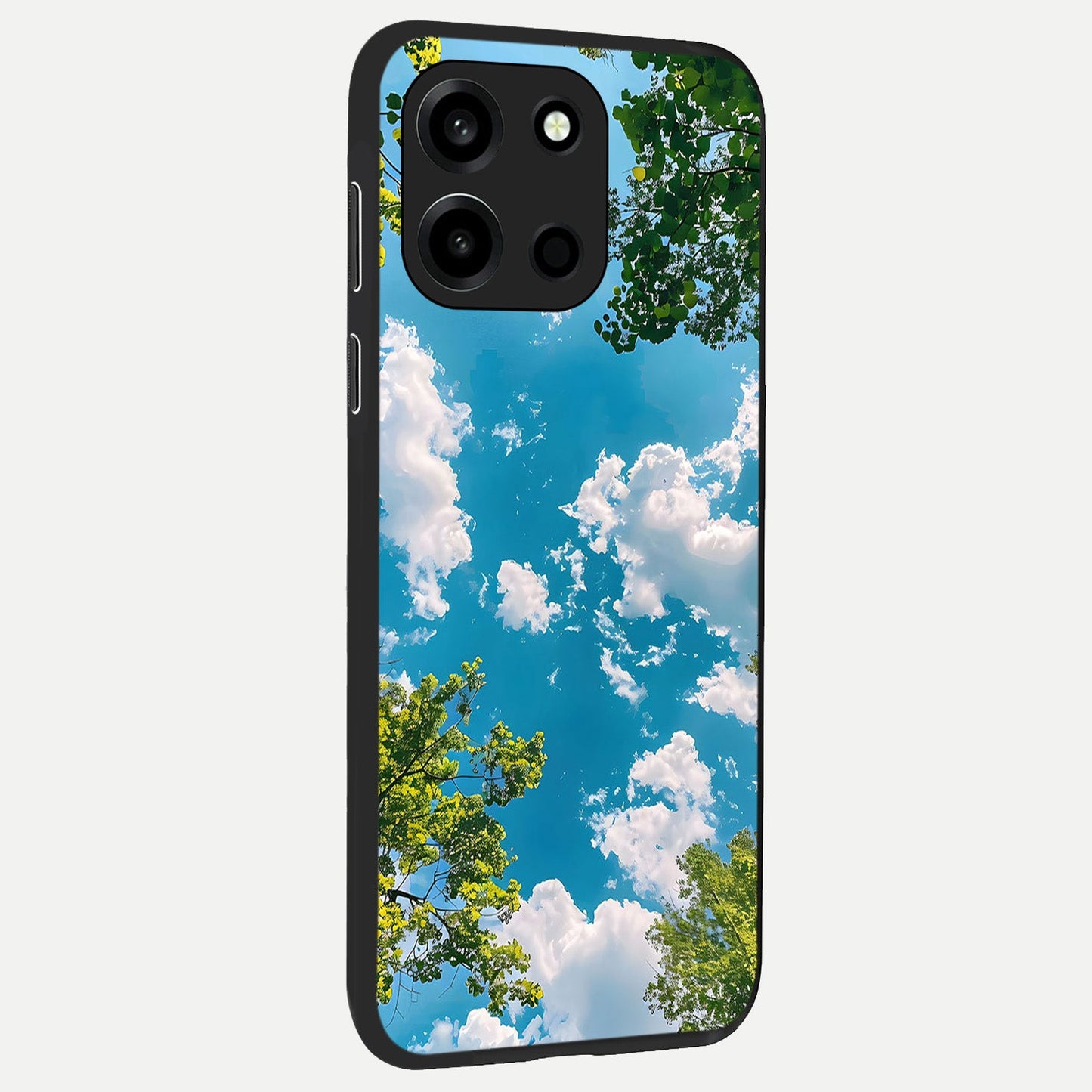 Green Moon Energy back cover For Oneplus Nord 6 slim fit glass case with vibrant aesthetic design
