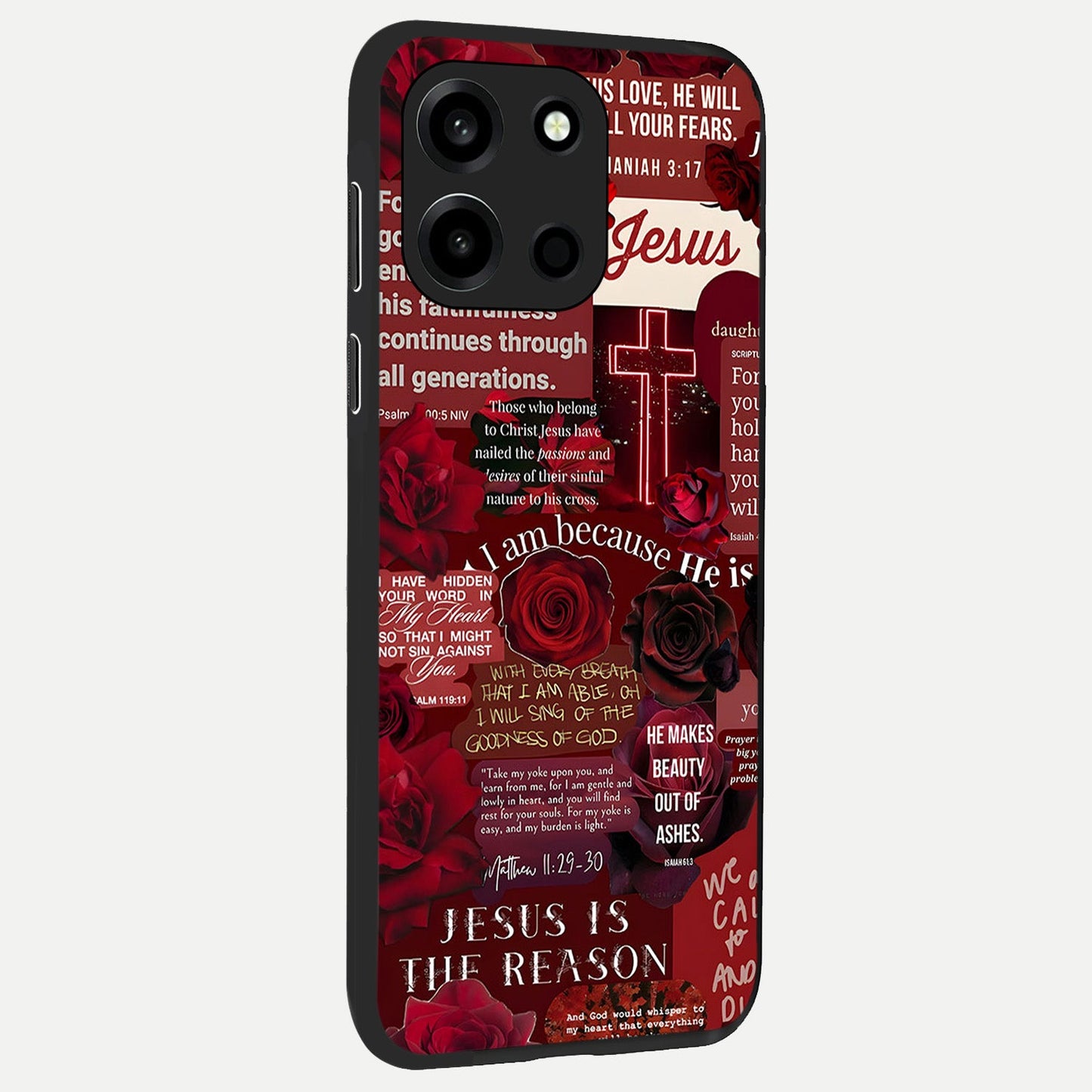 Jesus Love Heals back cover For Oneplus Nord 6 slim fit glass case with vibrant aesthetic design