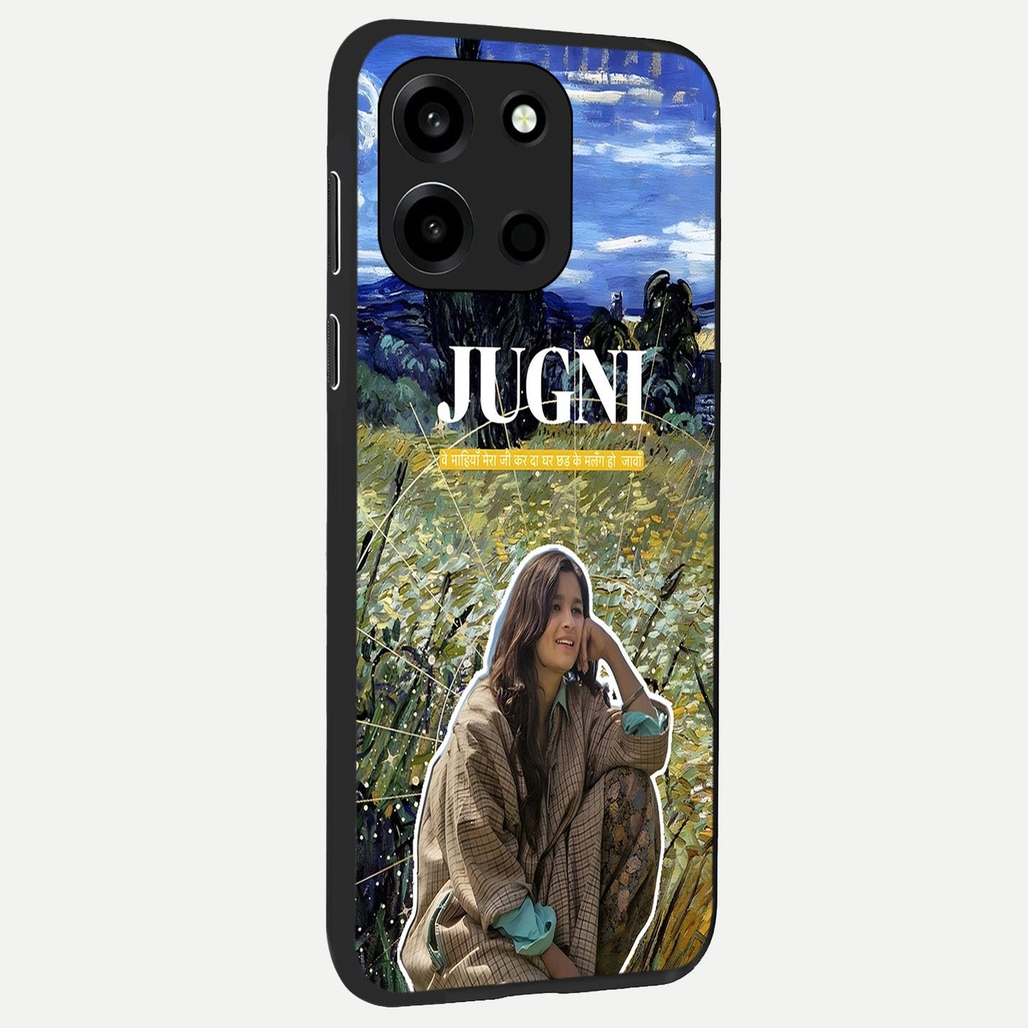 Jugni Soul Vibes back cover For Oneplus Nord 6 slim fit glass case with vibrant aesthetic design