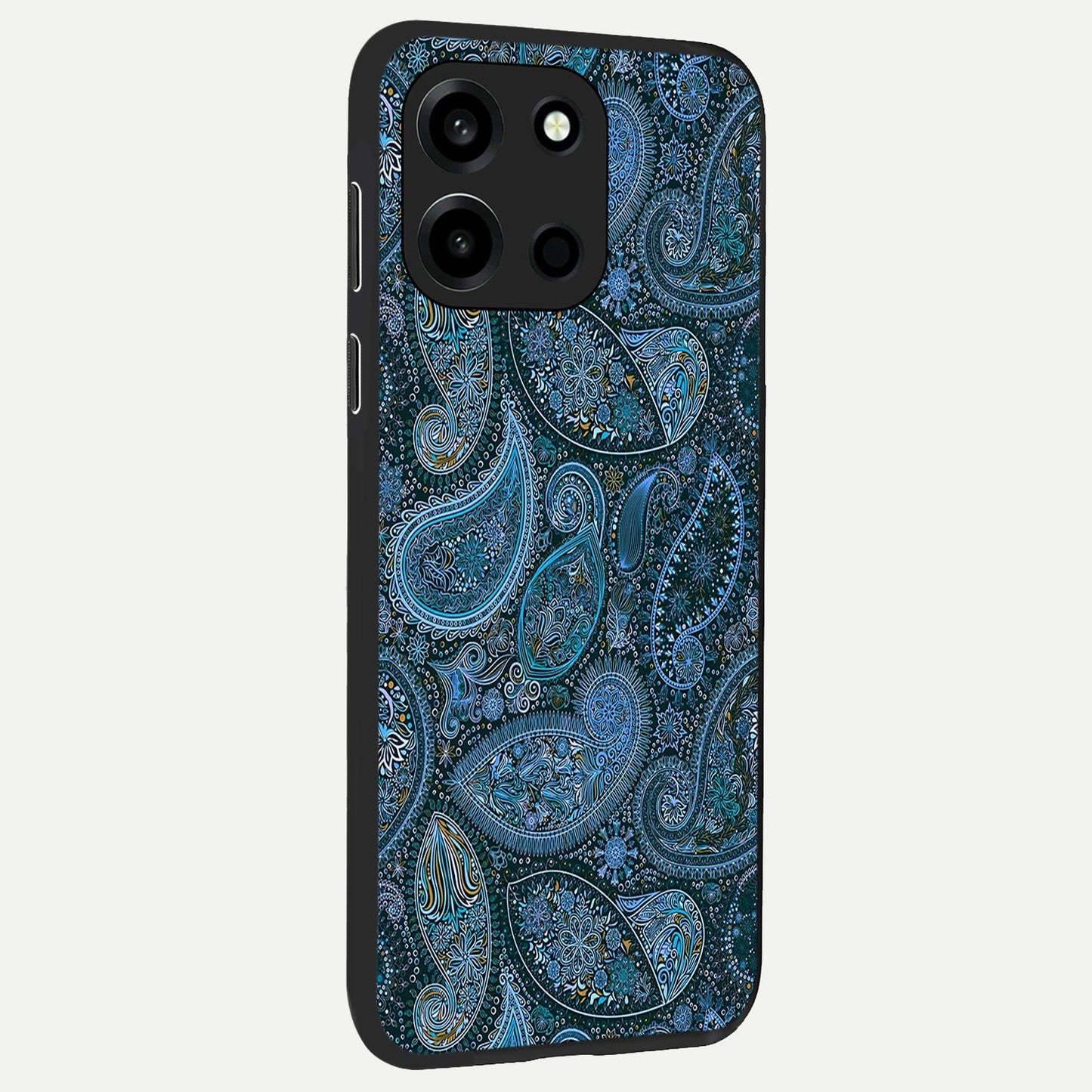 Midnight Paisley Glow back cover For Oneplus Nord 6 slim fit glass case with vibrant aesthetic design