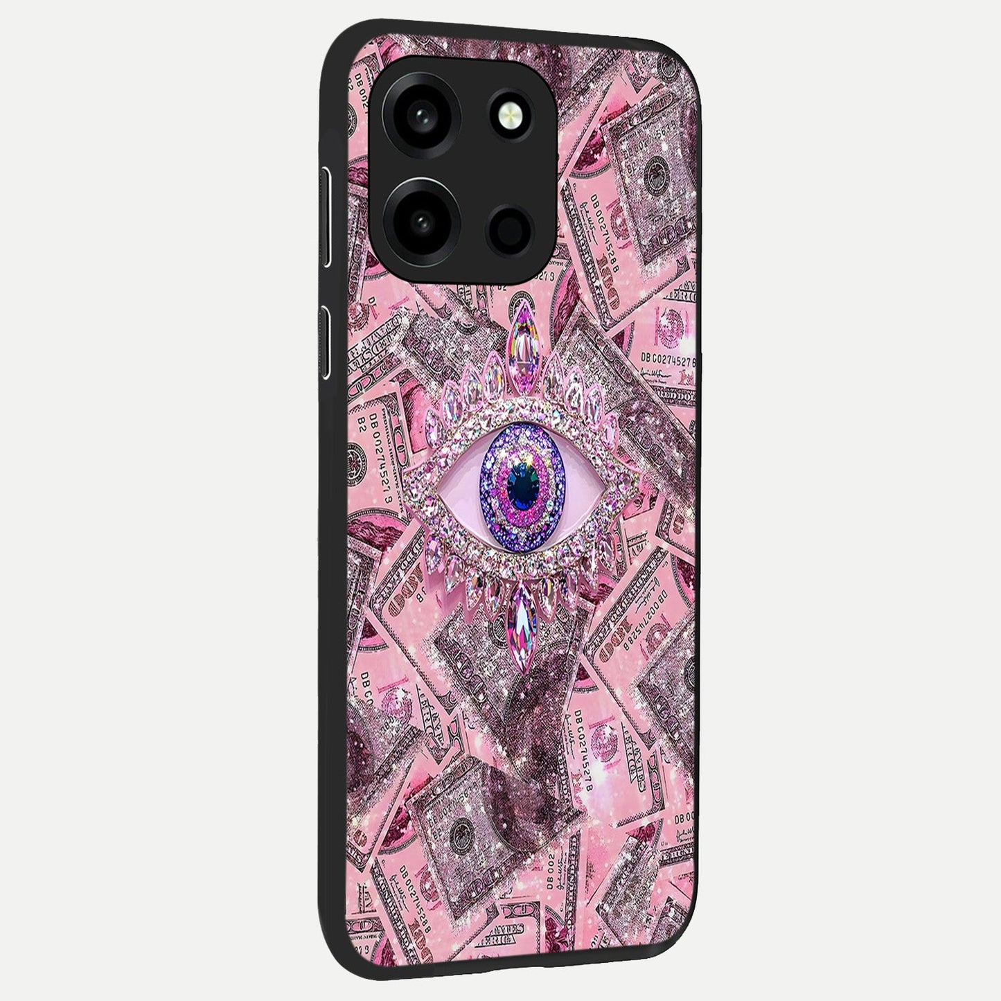 Money Eye Luxe back cover For Oneplus Nord 6 slim fit glass case with vibrant aesthetic design