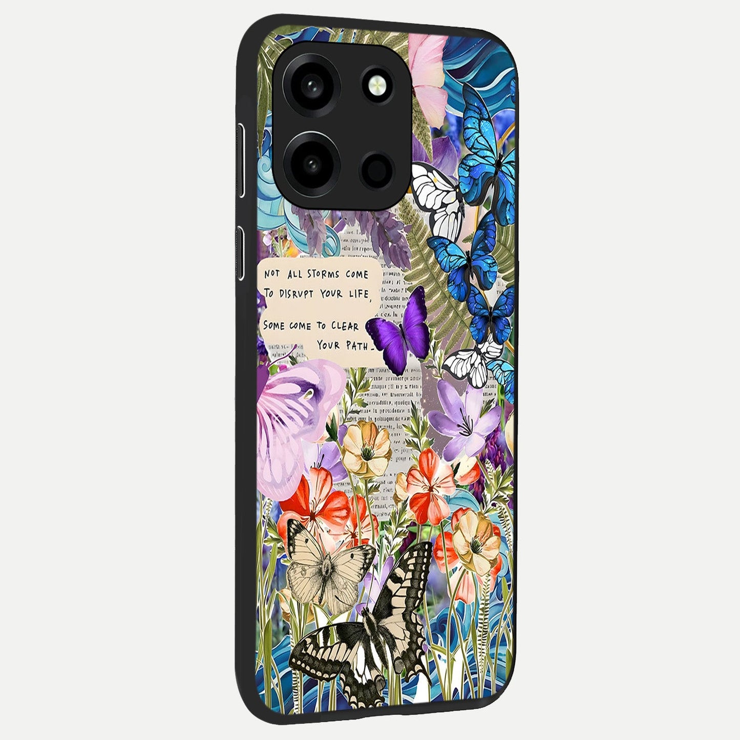 Storm Path Bloom back cover For Oneplus Nord 6 slim fit glass case with vibrant aesthetic design